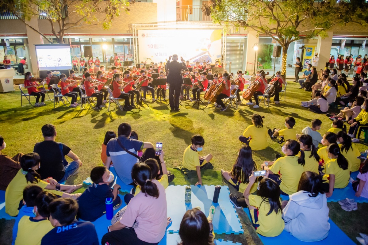 光復國小管弦樂團到校外演出，將音樂藝術之美傳播到社區